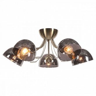 Потолочная люстра Lussole Lgo Gresham LSP-8368, диаметр 58 см, бронза