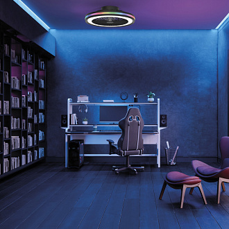 Светильник *46,6*13,7 см, LED *  40W, 3000К-6000К Mantra Gamer 8292, черный