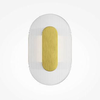 Бра 7*12,5*21 см, LED, 3000К, Maytoni Ply MOD355WL-L6BS3K латунный