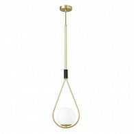 Светильник подвесной 22 см Odeon Light Flari 4810/1, черный-золото