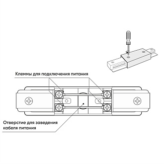 Коннектор Denkirs TR1008-WH белый