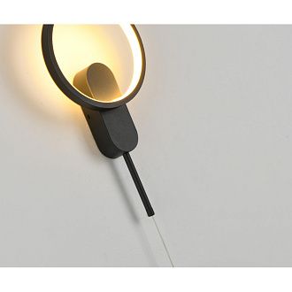 Бра 20*152 см, 17W, 3000K Kink Light Адис KIN2204,19 черный