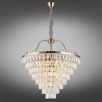Каскадная люстра 70*95-180 см, 13*E14, 40W, Aployt Gerta APL.725.13.13, золотой