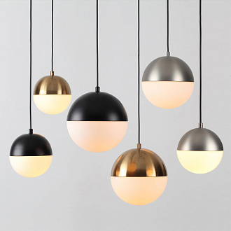 Подвесной светильник Odeon Light Pinga 4958/1A, диаметр 20 см, черный