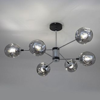 Светильник 91*91*41 см, Е 27 6x40W, Чёрный, Хром MODEMODERN MD.2695.6