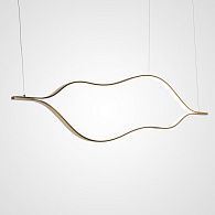 Подвесной светодиодный Светильник Tape Light L140 140*5*40 см, 2*LED*61W, 3000, 4000, 6000K, ImperiumLoft TRUDY01, Золотистый