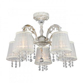 Люстра 50*40 см, 5*E14, 40W, Omnilux Omnilux 300 OML-30007-05, белый