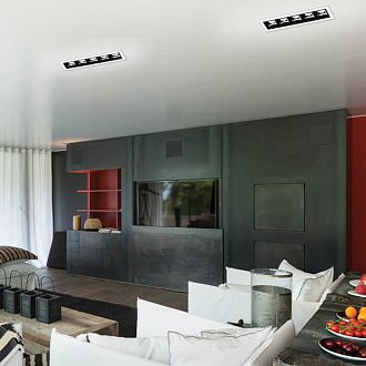 Встраиваемый светильник 15 см, 10W, 3000К NOVOTECH ANTEY 357621, LED, белый/черный, вр 13,8*4 см