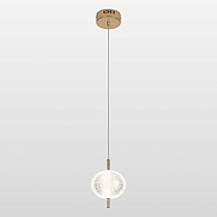 Подвесной светильник 15*160 см, 1*LED*12W 4000K блестящее золото Lussole Duval LSP-7141
