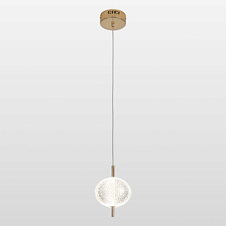 Подвесной светильник 15*160 см, 1*LED*12W 4000K блестящее золото Lussole Duval LSP-7141