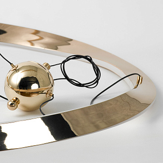 Люстра потолочная 60*60 см, 1*LED*60W 4000K Lussole Torrance LSP-7168 блестящее золото