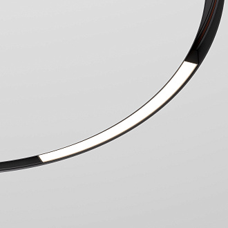 Трековый светильник для радиусного шинопровода Elektrostandard Slim Magnetic 16W 4200K Planar 85180/01, черный