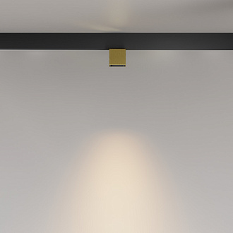 Светильник на шине 19,3*5,3*9,6 см, LED, 7W, 3000К, Maytoni Technical Alfa S TR133-2-7W3K-BS латунный