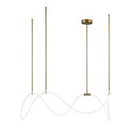 Подвесной светильник 138, см, 40W, 3000K, Loft IT Thread 10388P/C Brass, бронза
