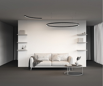 Радиусный профиль Maytoni Led strip ALM-3535R-B-D-90°-1.5M, черный