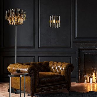 Настенный светильник 25 см, Loft IT Boucle 10438W, никель