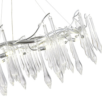 Светильник подвесной 100*40/180 см, 12*G9*5W 4000K ST LUCE Teardrops SL1660.103.12 хром
