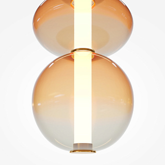 Подвесной светильник 20*20*387 см, LED, 36W, 3000К, Maytoni Futuro MOD307PL-L36BS3K латунный