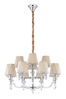 Люстра Ø820 x H560(1600), мм, 12*40W (480W), CHROME (Хром) NewRgy 8679/8+4CR CHROME