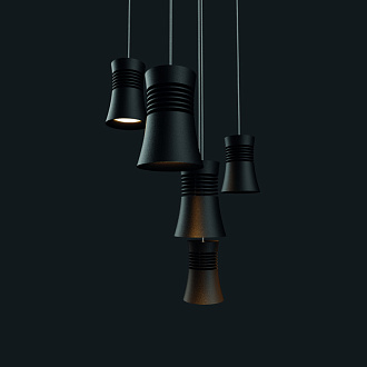 Подвесной светильник *5,4*218,1 см, LED *  12.5W, 4000К Mantra Pagoda 7787, черный
