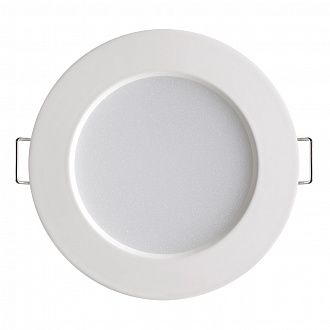 Светильник, 11 см, 10W, 4100К, белый, дневной свет, Novotech Luna 358029, встраиваемый LED, вр 8,5 см