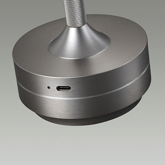 Настольная лампа 13*13*28 см, 1 LED*6W, 3000-5700 К, Odeon Light Tet-A-Tet, никель 5035/6TL