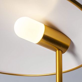 Торшер 35*140 см, 5W, 3000K, Lightstar Marmara 801713, Золото; Белый