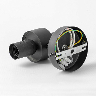 Бра настенное 10*54 см, 2*E27 черный Lussole Blount LSP-8869