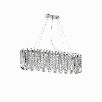 Люстра L1000 x W280 x H280 (1500), мм, 10*40W (400W), CHROME (ХРОМ) NewRgy NW082-L1000*W280*H280(1500) OVAL CHROME