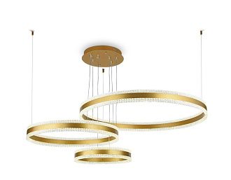 Светильник подвесной 123*80*94 см,  245W, 3000К, золото Ambrella Acrylica Original FA6203