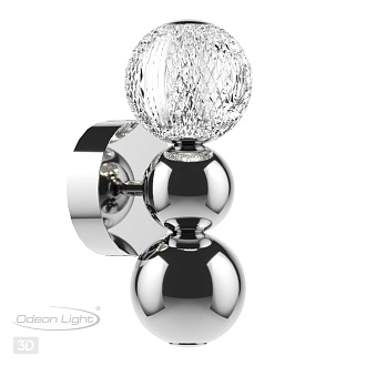 Светодиодный светильник 29 см, 4W, 4000K, Odeon Light CRYSTAL 5007/4WL, хром