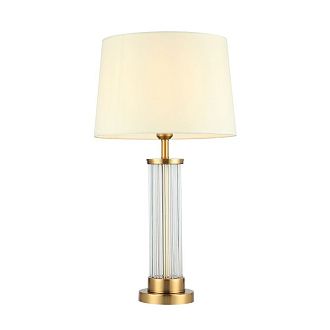 Настольная лампа 38*38*68 см, 1*E27 Gerhort G32145/1T BRS+CL WT, Бронза;Прозрачный