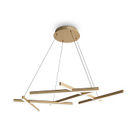 Подвесной светильник 102*71,5*320 см, 6* LED, 80W, 2600К-3500К, Maytoni LINE  MOD016PL-L80GK золото матовое