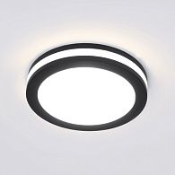 Точечный светильник LED 5W, 3300 К, 0*0*0 см, черный, Elektrostandard Aster DSKR80 5W 3300K, вр 6,5 см