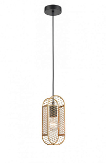 Подвесной светильник  10*149 см, 1*E27 черный, золото Vele Luce City VL6344P01