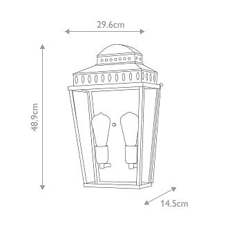 Настенный фонарь Elstead Lighting, Арт. MANSION-HOUSE-L-BR