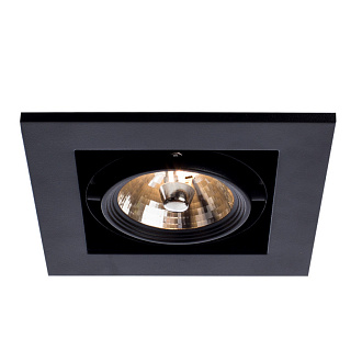 Светильник встраиваемый Arte Lamp A5930PL-1BK Черный, вр 12,5 см