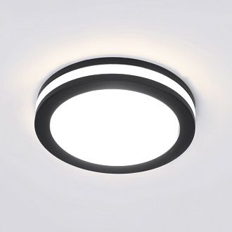 Точечный светильник LED 5W, 3300 К, 0*0*0 см, черный, Elektrostandard Aster DSKR80 5W 3300K, вр 6,5 см