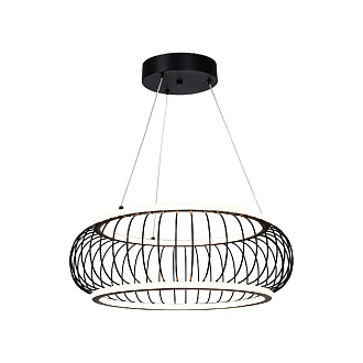 Подвесная люстра 50 см, 80W, 3000-6000K, F-Promo Korg 4435-2P, черный