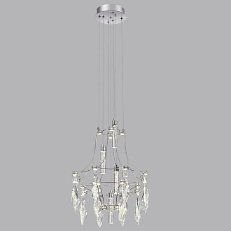 Подвесной светильник 41 см, 52*LED*35W, 4000К, 3150lm Odeon Light Flamenco 6699/35L, хром