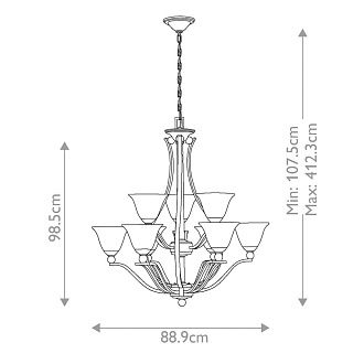 Люстра Hinkely Lighting, Арт. HK-BOLLA9