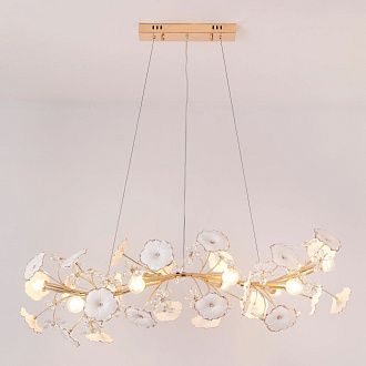 Люстра L1000 x H350, мм, 10*40W (400W), FG (Золото) NewRgy 6859/10L FG