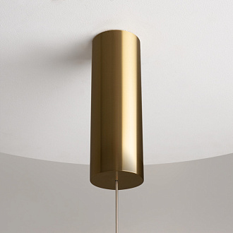 Подвесной светильник 12*12*364 см, LED, 3000К, Maytoni LOOP MOD290PL-L14BS3K латунный