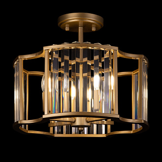 Люстра потолочная Maytoni Solar MOD087CL-04G, диаметр 40 см, золото