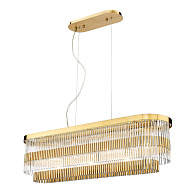 Подвесная люстра 100 см, Divinare BRILLANTE 6813/17 SP-7, латунь