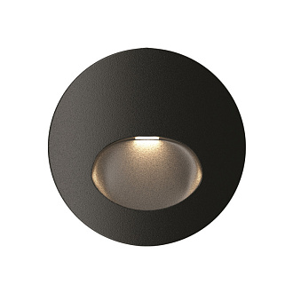 LED светильник 7 см, 3W, 3000K, Maytoni Bil O015SL-L3B3K, черный, вр 5,7 см