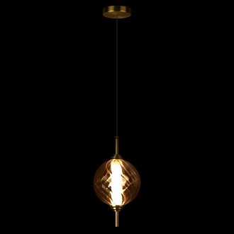 Подвесной светильник *15*-27,5 см, 1*LED*30W, 4000K, LOFT IT Helix 10421/B Amber, бронзовый