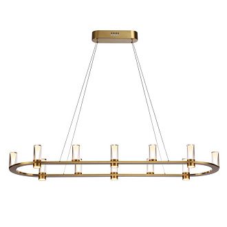 Подвесной светильник 120*85*200- см, 12*LED*69W, 3000K, Odeon Light Defance 7144/65L, бронзовый