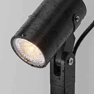 Ландшафтный светильник  5,5*10 см, GU10 1 50W, К, Черный Maytoni Scope O025FL-01B1