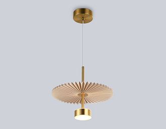 Подвесной светодиодный светильник **26-177 см, **W, 3000K, Ambrella Light High Light LH72603, латунь